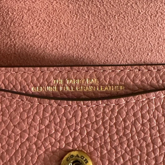 Coach Peony Tabby 9 Mini Bag Charm with Gold Chain - Picture 4 of 8